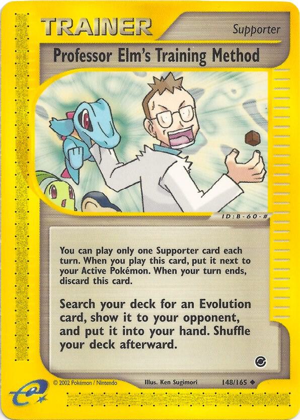 Professor Elm's Training Method 148/165 card from Expedition