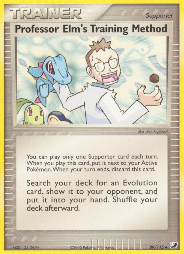 Professor Elm's Training Method 89/115 card from Unseen Forces