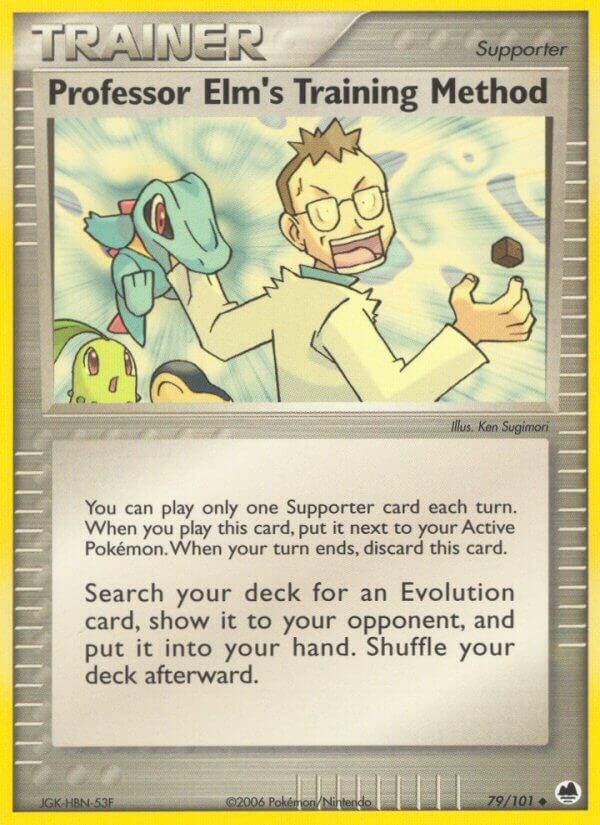 Professor Elm's Training Method 79/101 card from Dragon Frontiers