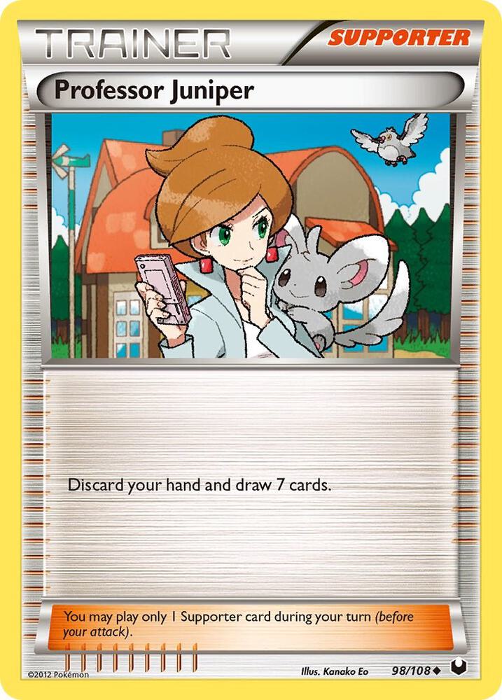 Professor Juniper 98/108 card from Dark Explorers