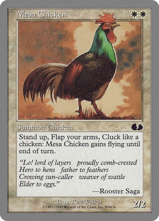 Mesa Chicken 9 card from Unglued
