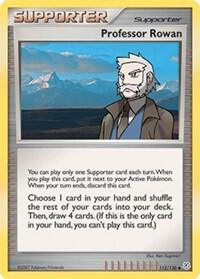 Professor Rowan 112/130 card from Diamond and Pearl