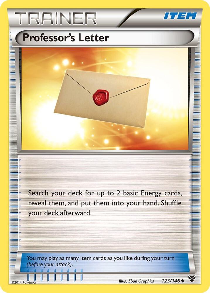 Professor's Letter 123/146 card from XY Base Set