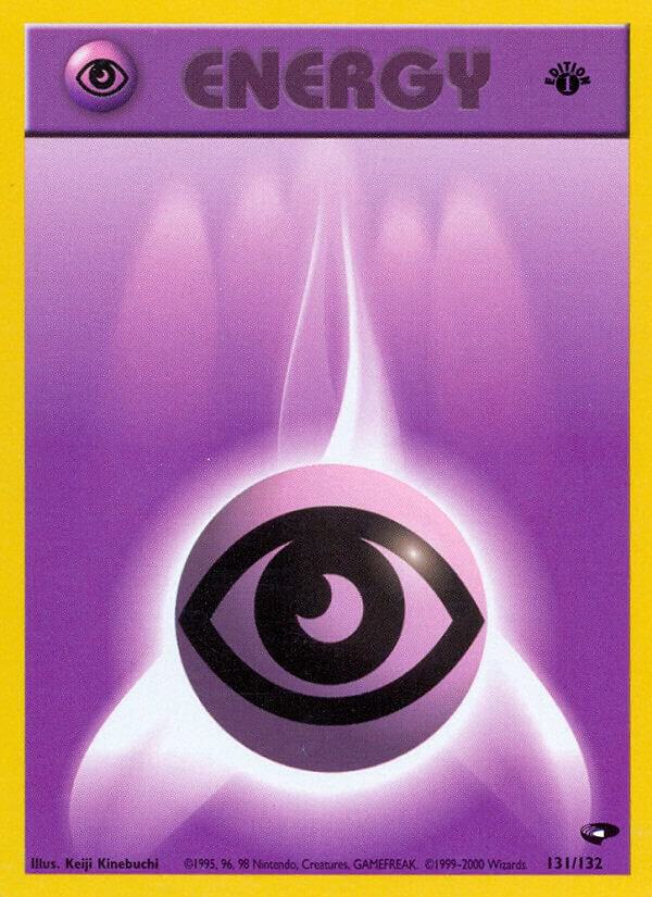 Psychic Energy 131/132 card from Gym Challenge