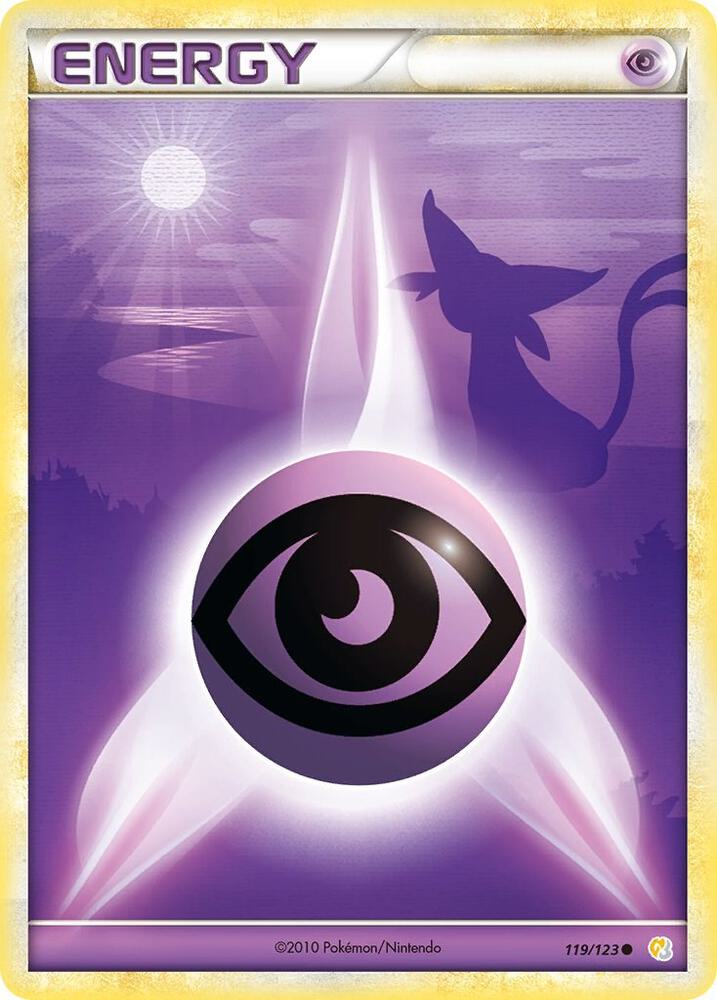 Psychic Energy 119/123 card from HeartGold SoulSilver