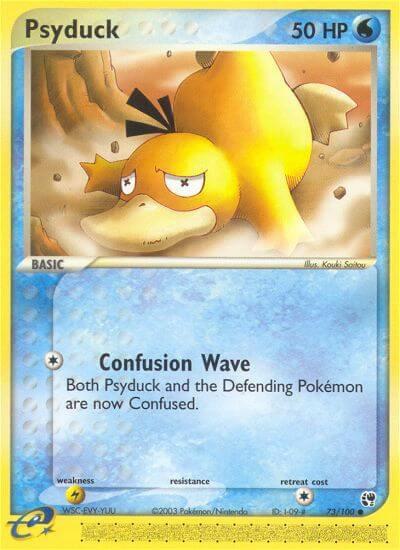 Psyduck 73/100 card from Sandstorm