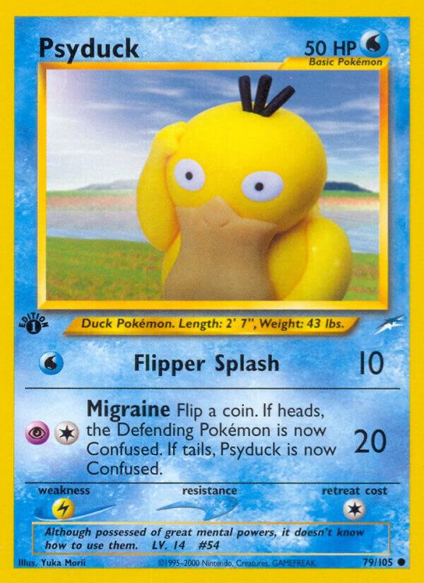Psyduck 079/105 card from Neo Destiny