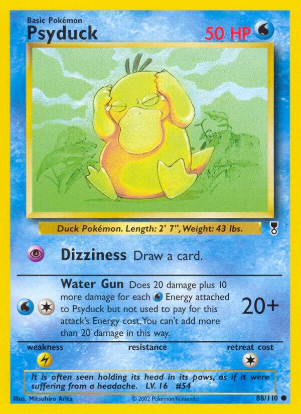 Psyduck 088/110 card from Legendary Collection