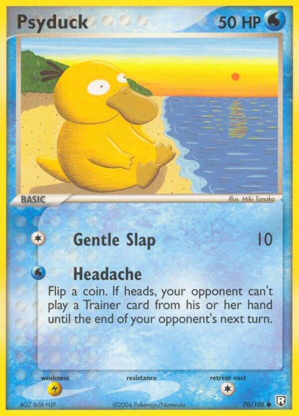 Psyduck 70/109 card from Team Rocket Returns