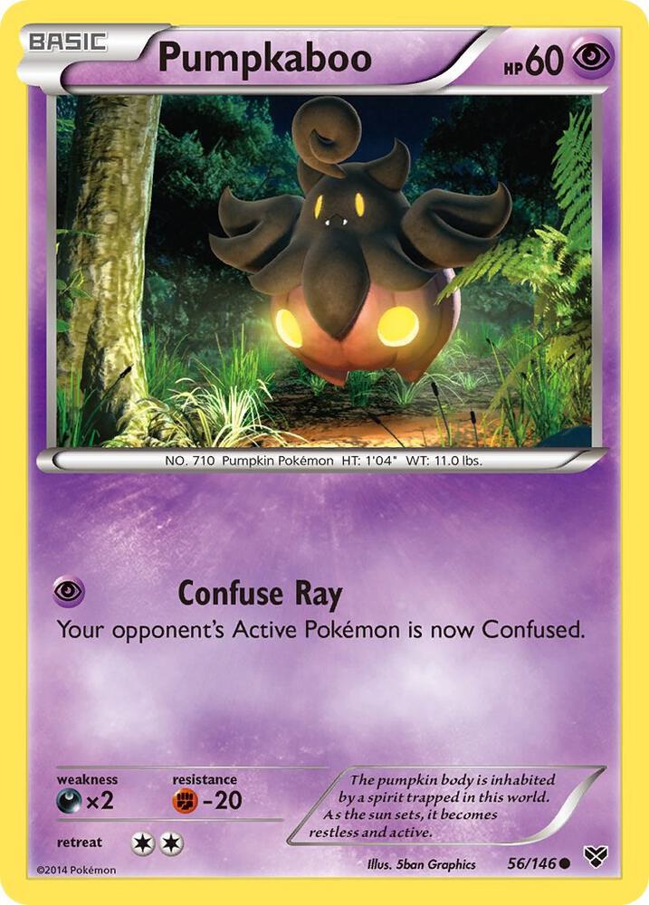 Pumpkaboo 56/146 card from XY Base Set