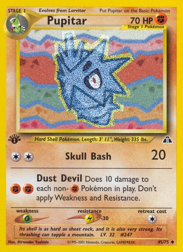 Pupitar 45/75 card from Neo Discovery