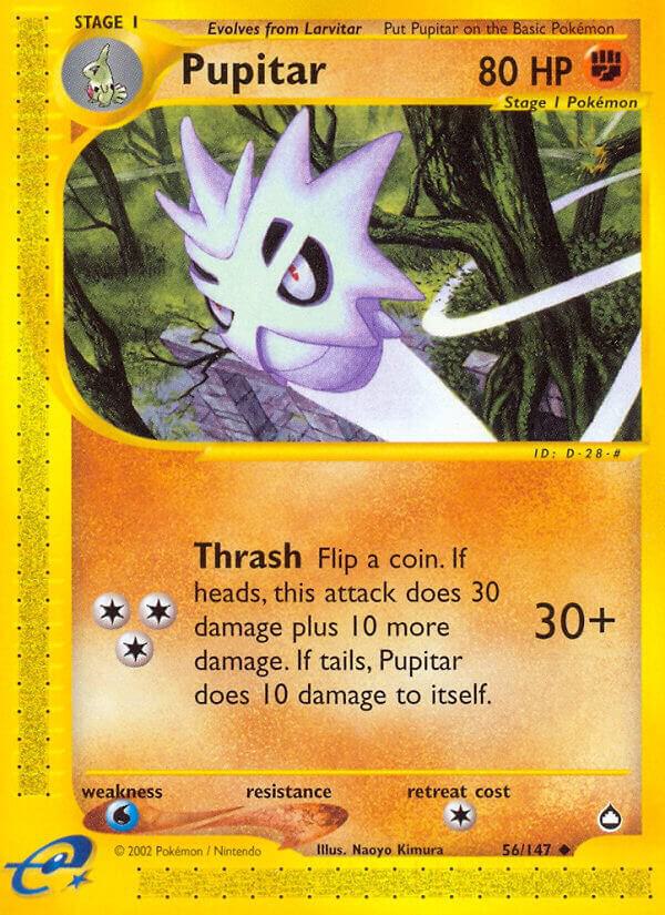 Pupitar 056/147 card from Aquapolis