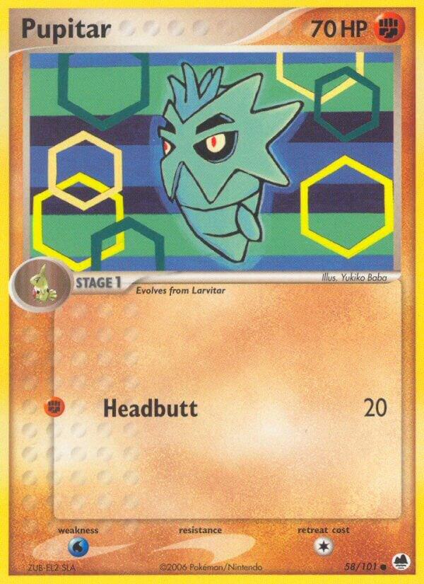 Pupitar 58/101 card from Dragon Frontiers