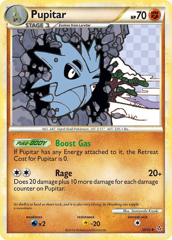 Pupitar (38) 38/95 card from Unleashed