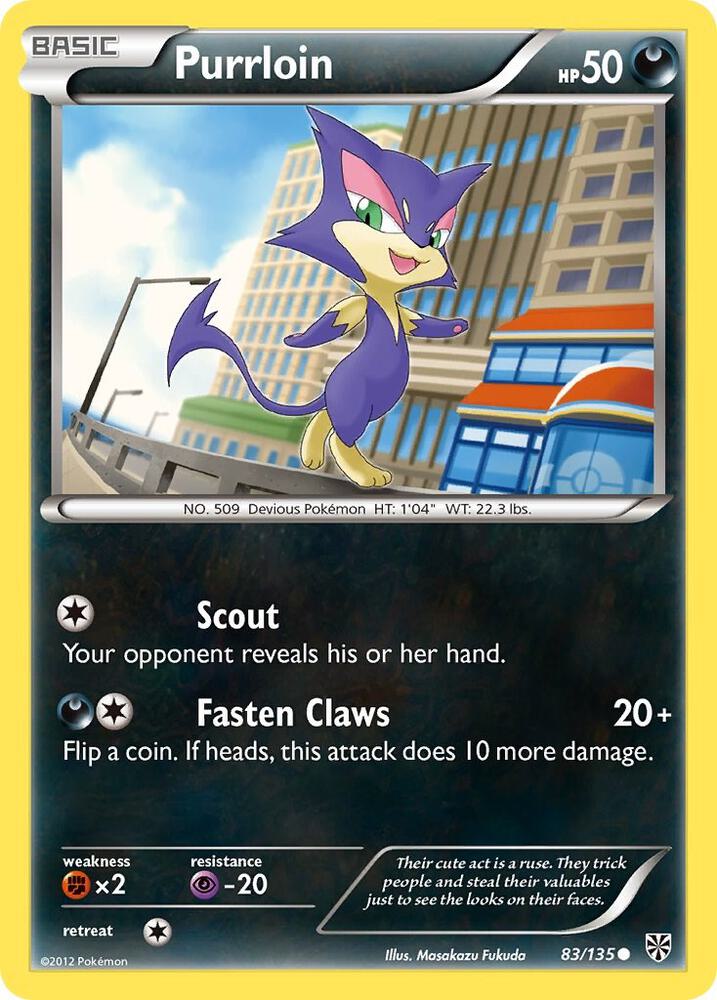 Purrloin (83) 83/135 card from Plasma Storm