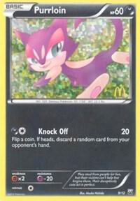 Purrloin - 9/12 009/012 card from McDonald's Promos 2012