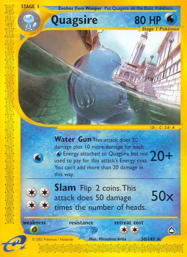 Quagsire 030/147 card from Aquapolis