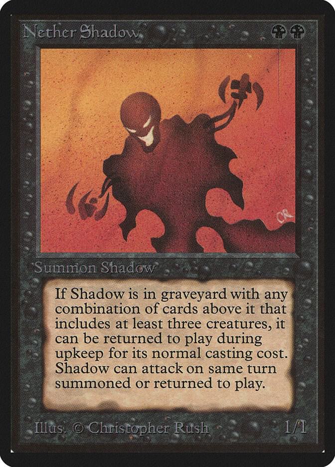Nether Shadow card from Beta Edition