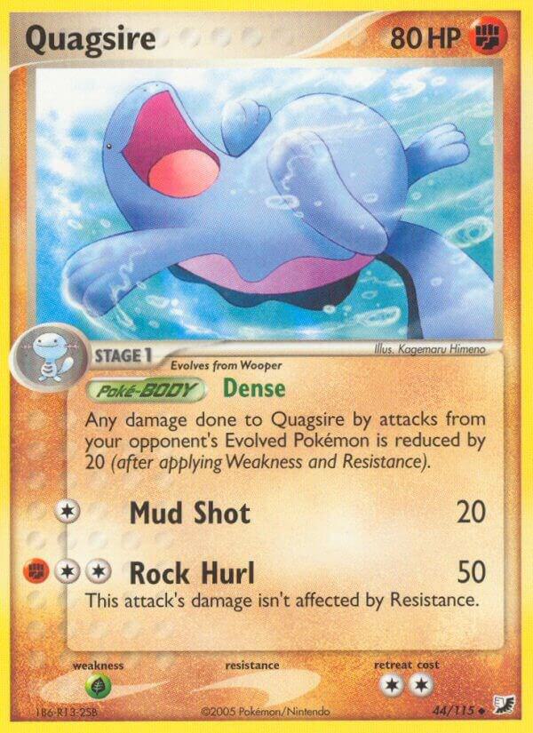 Quagsire 44/115 card from Unseen Forces