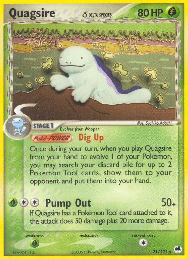 Quagsire (Delta Species) 21/101 card from Dragon Frontiers