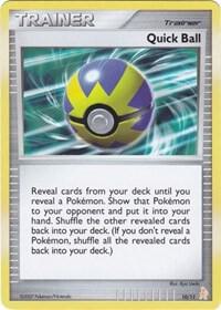 Quick Ball 10/11 card from DP Trainer Kit: Manaphy & Lucario