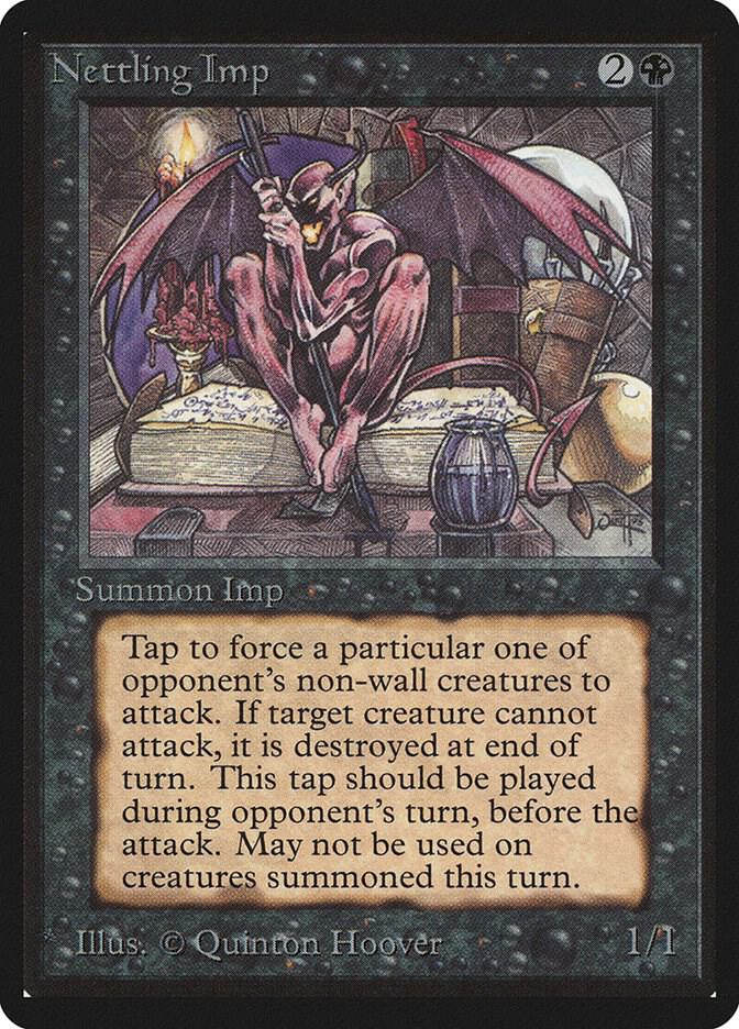 Nettling Imp card from Beta Edition