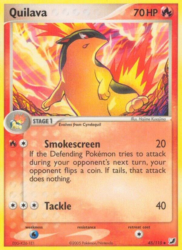 Quilava 45/115 card from Unseen Forces