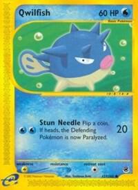 Qwilfish 127/165 card from Expedition