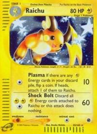Raichu (25) 025/165 card from Expedition
