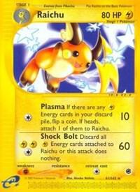 Raichu (61) 061/165 card from Expedition