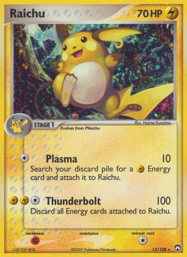 Raichu 12/108 card from Power Keepers