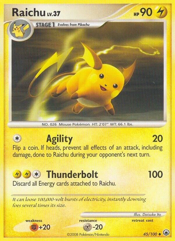 Raichu 45/100 card from Majestic Dawn