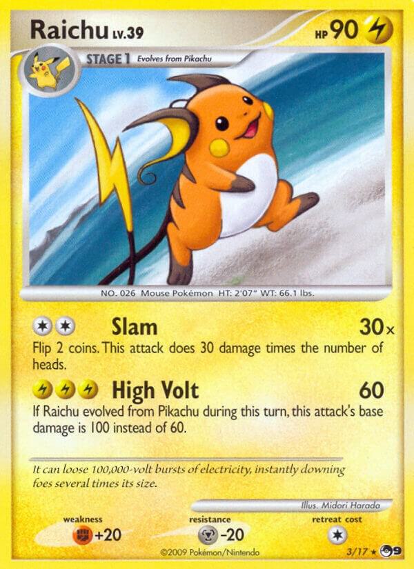 Raichu 003/017 card from POP Series 9