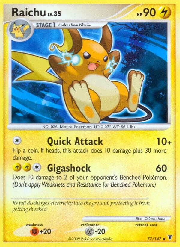 Raichu 77 card from Supreme Victors