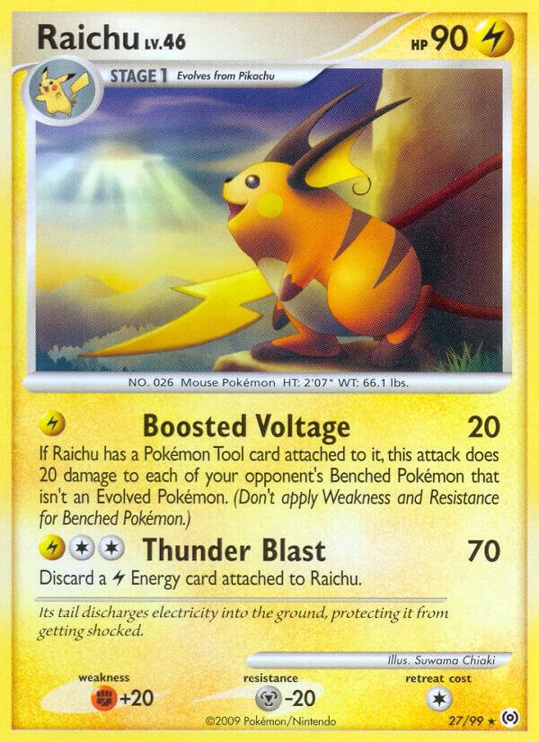 Raichu 27/99 card from Arceus