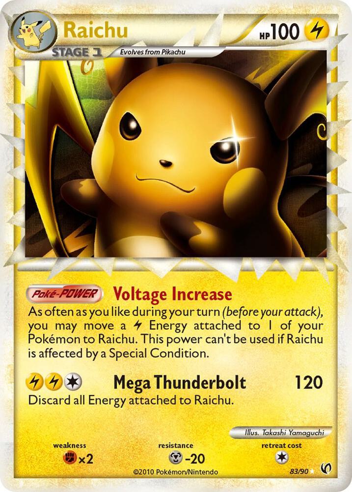 Raichu (Prime) 83/90 card from Undaunted