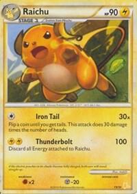 Raichu (#19 Non-Holo) 19/30 card from HGSS Trainer Kit: Gyarados & Raichu