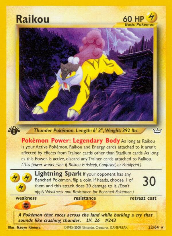 Raikou (22) 22/64 card from Neo Revelation