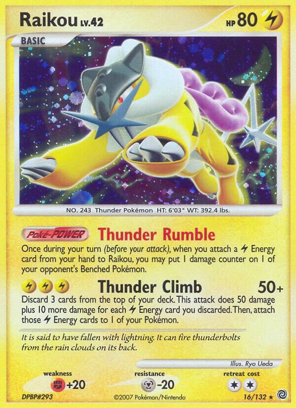 Raikou 16/132 card from Secret Wonders