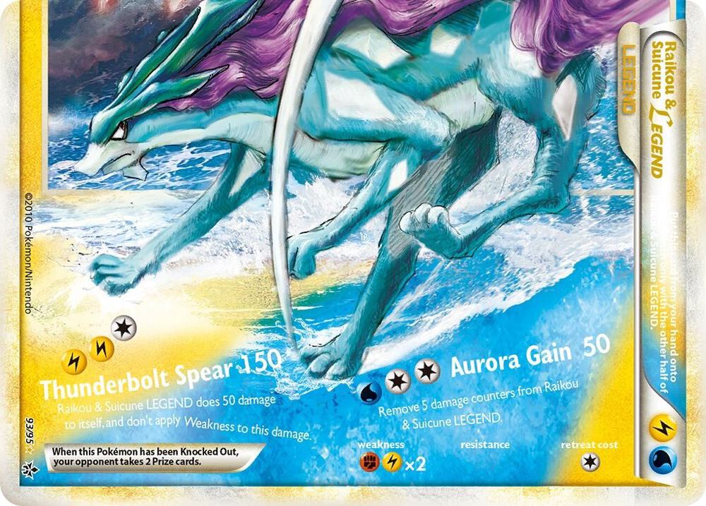 Raikou & Suicune Legend (Bottom) 93/95 card from Unleashed
