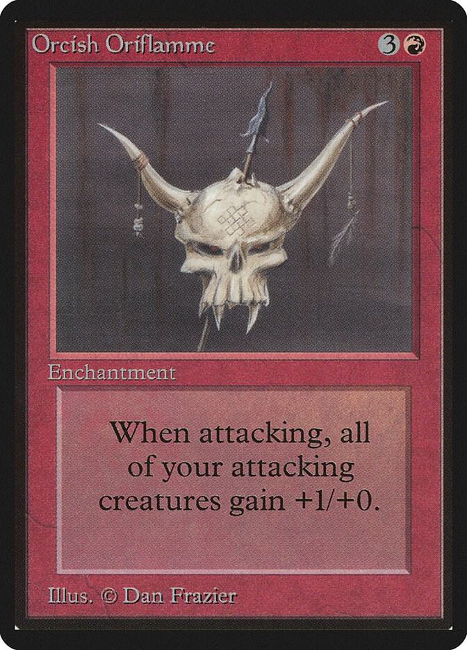 Orcish Oriflamme card from Beta Edition