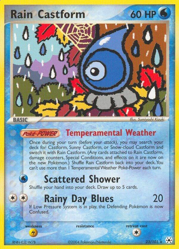 Rain Castform 23/101 card from Hidden Legends