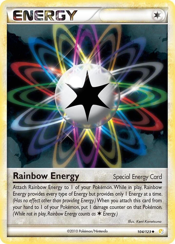Rainbow Energy 104/123 card from HeartGold SoulSilver