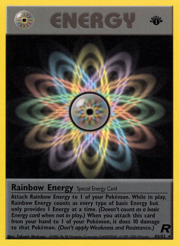 Rainbow Energy (80) 80/82 card from Team Rocket