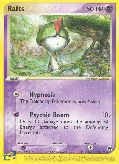 Ralts 74/100 card from Sandstorm