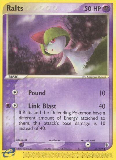 Ralts 68/109 card from Ruby and Sapphire