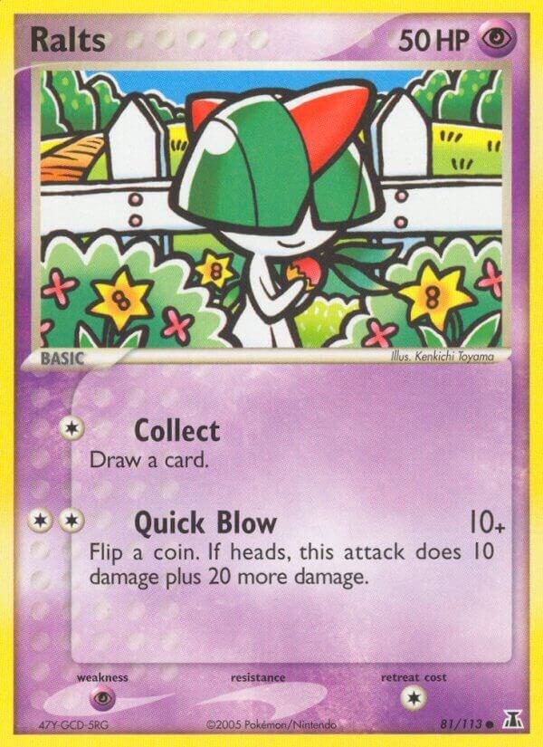 Ralts 81/113 card from Delta Species