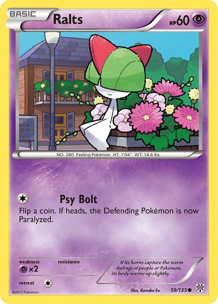 Ralts 59/135 card from Plasma Storm