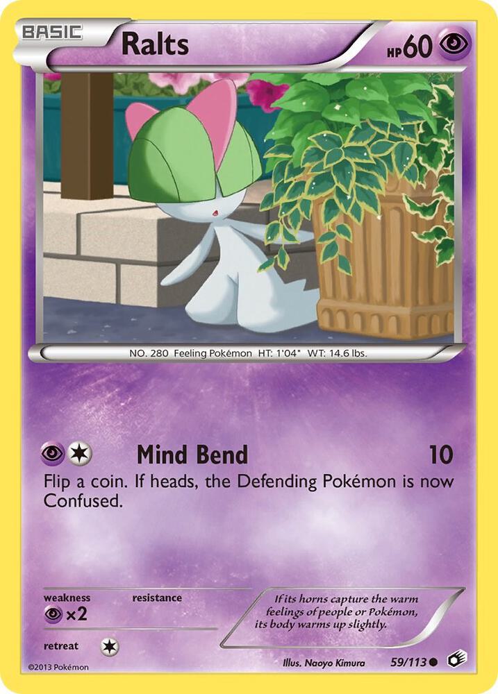 Ralts 59/113 card from Legendary Treasures