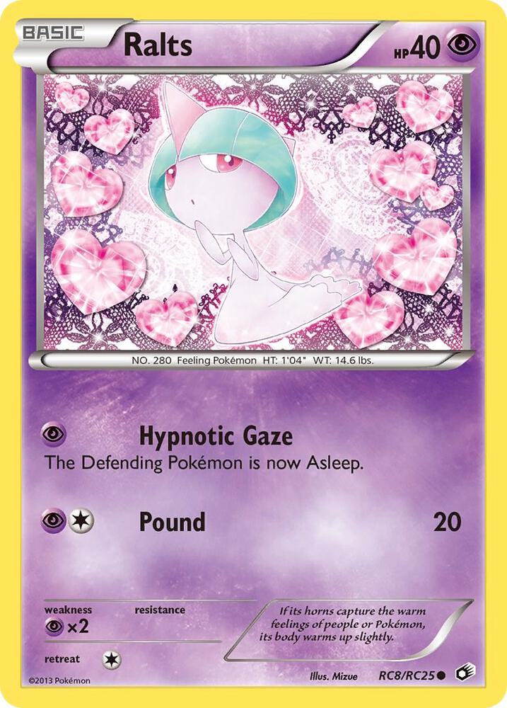 Ralts RC8/RC25 card from Legendary Treasures: Radiant Collection
